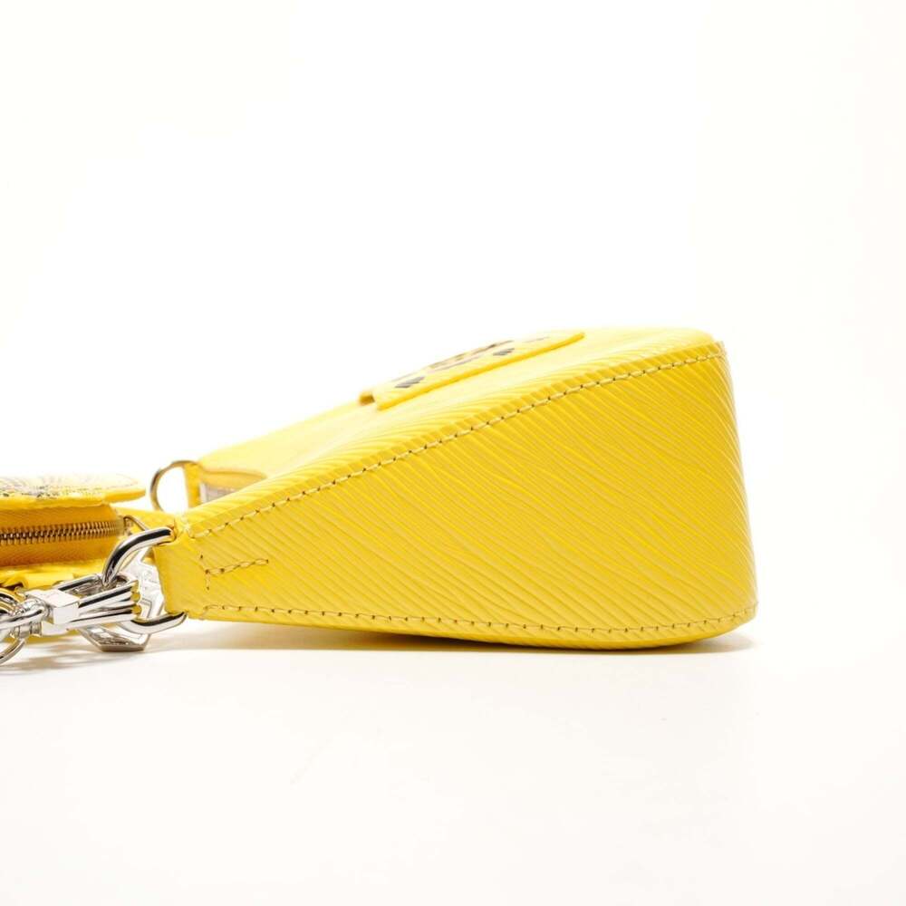 Louis Vuitton Epi Leather Yayoi Kusama Malellini Shoulder Bag in Yellow - Picture 4 of 15